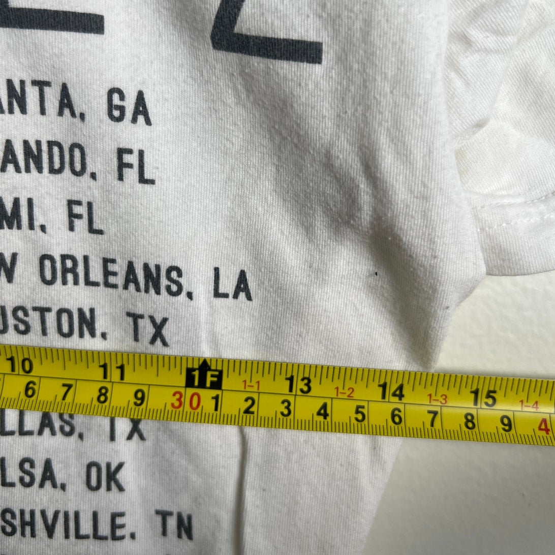 Selena Gomez Revival Tour White Graphic T-shirt 2016 Size XS