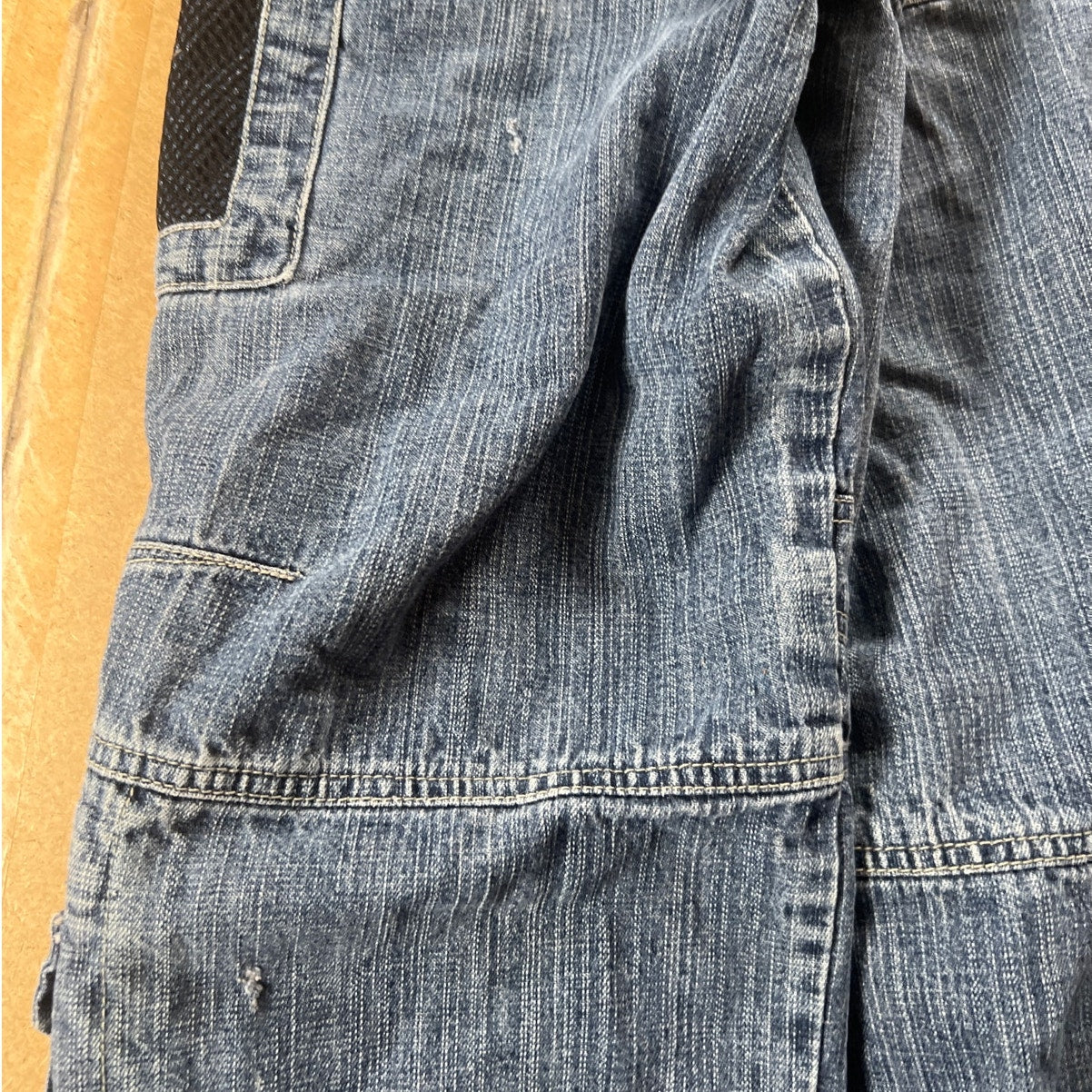Vintage Lee Pipes Jeans Boys Size 8R Wide Leg Pockets Baggy Skater Y2K