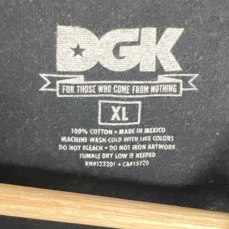 DGK All Night Size XL 100% Cotton Skateboard T-shirt