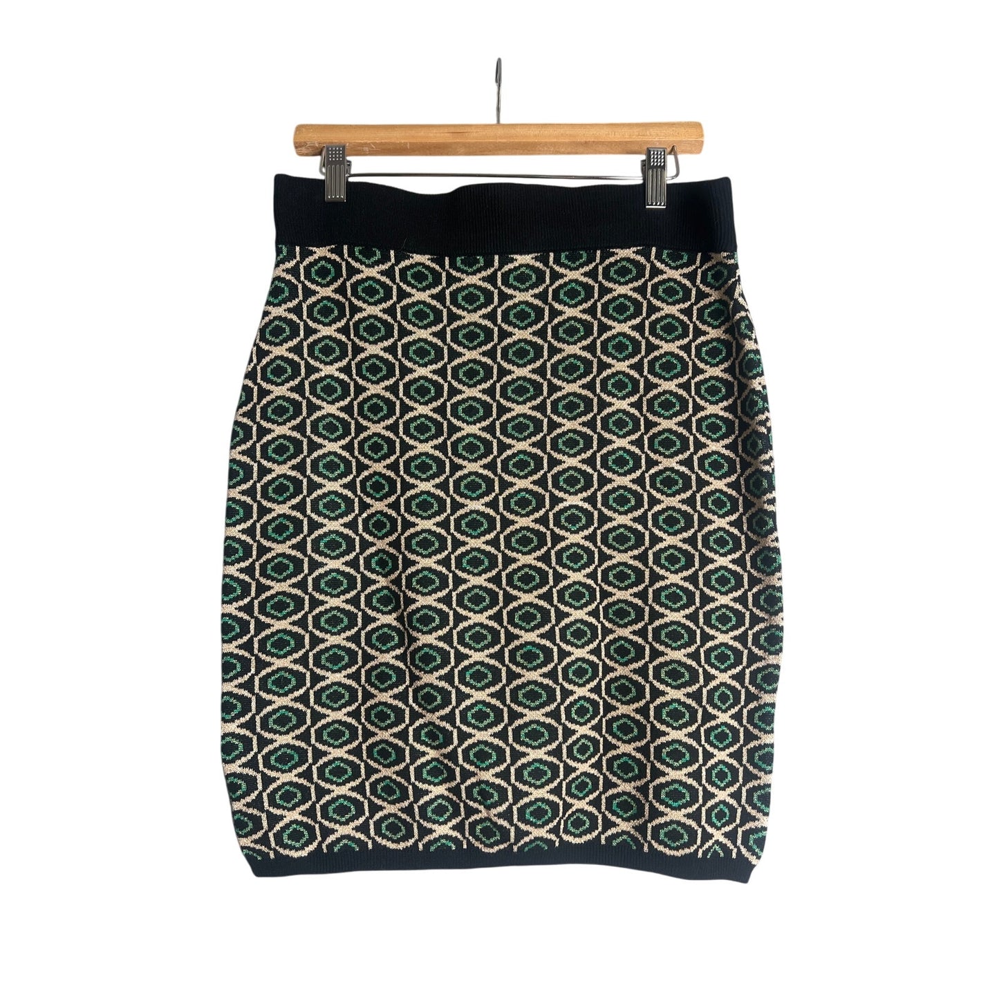 Louie Lucie Large Cardigan Blue Gold Button Up Cotton Blend 2 piece set