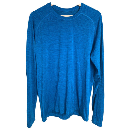 Lululemon Metal Blue Vent Tech Long Sleeve Large