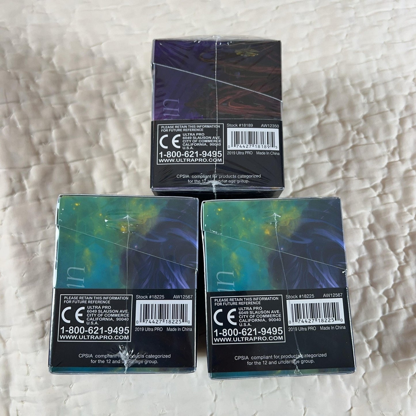Ultra PRO Magic MTG PRO-100+ Deck Box 100+ Standard Multi-Color Lot Of 4