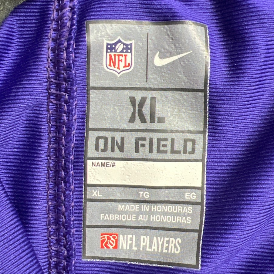 NWT Minnesota Viking Nike Purple Jersey 14 DIGGS XL ON Field