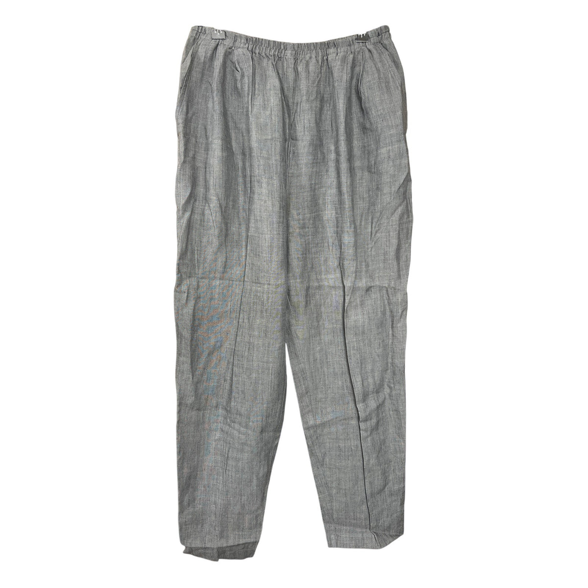 Eileen Fisher Made In USA Size Medium Rayon/Linen Gray Wide Leg