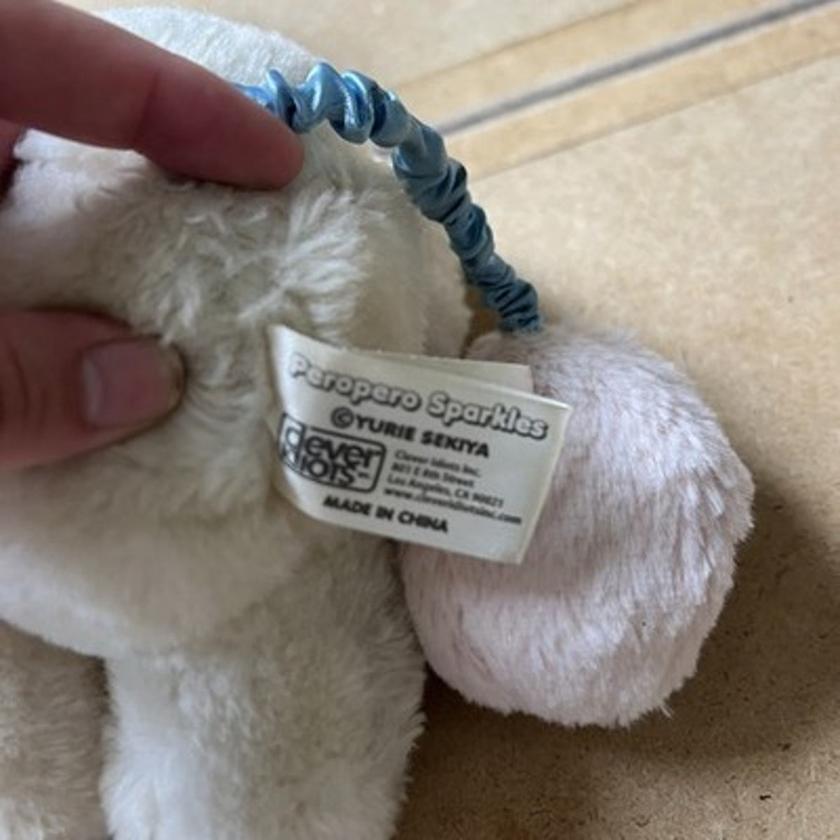 Peropero Sparkles Plush Cream Blue Pink Small Yurie Sekiya Made In China