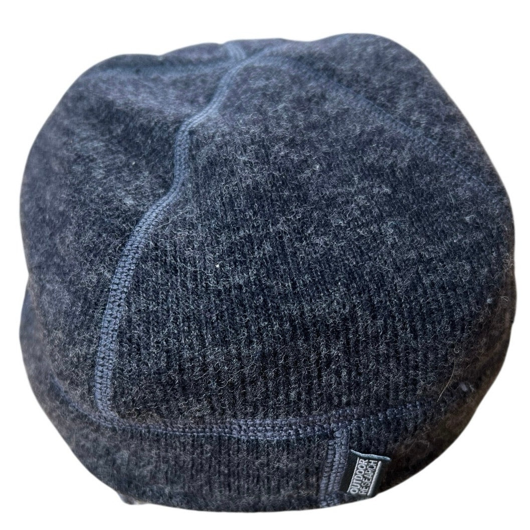 Outdoor Research Hat Cap Newsboy Womens M Gray Lined Insulated Button Logo