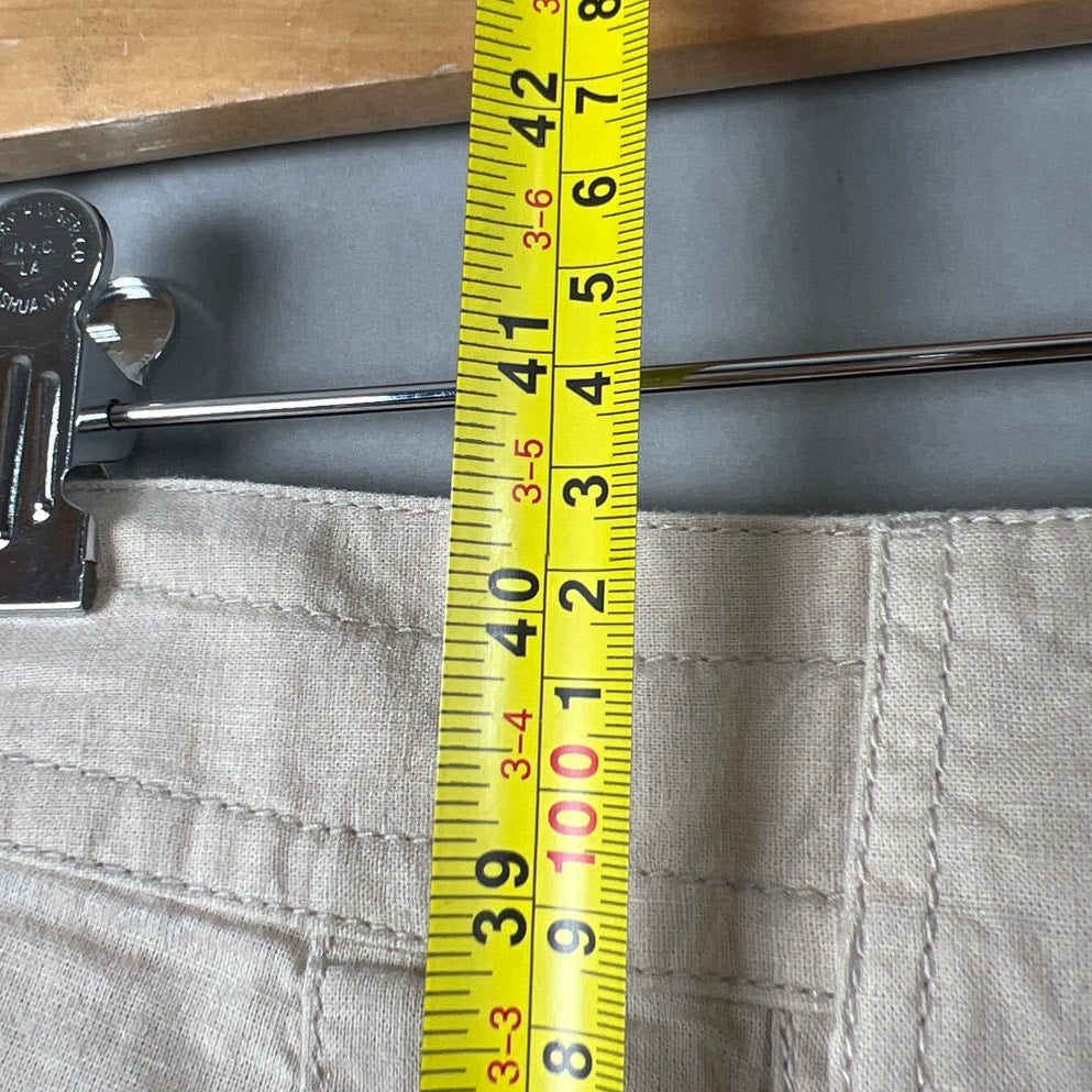 Patagonia Pants Women's 8 Cream Hemp Wide Leg Flare Drawstring Lightweight