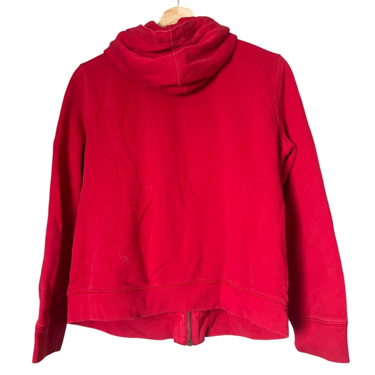 Ralph Lauren Jean Co. Large Zip Up Red Sweater Cotton