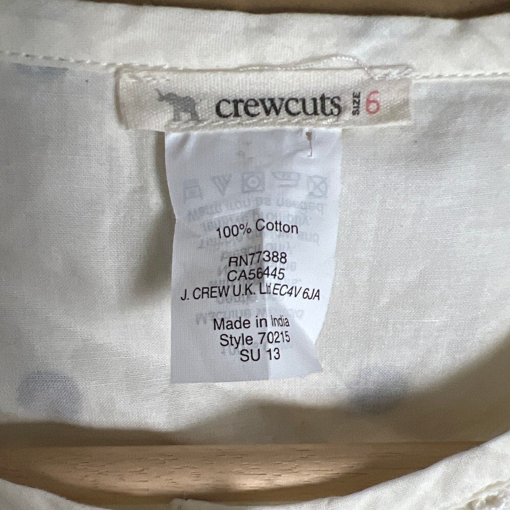 Crewcuts Size Youth 6 100% Cotton Polka Dot Dress