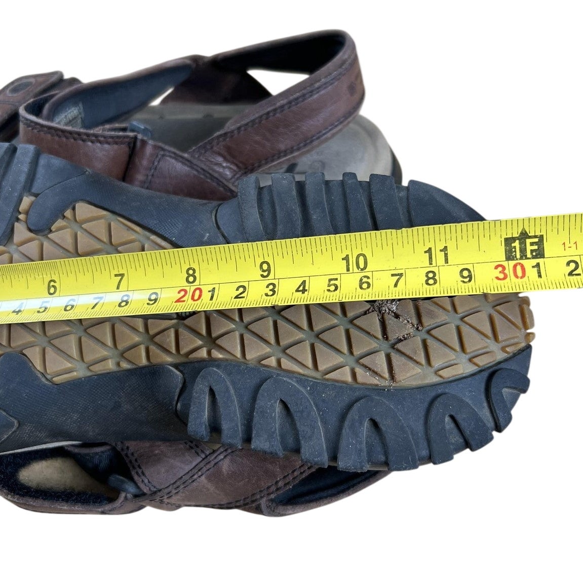 Teva Terra FI 5 Universal Sandals Mens US 12 Brown Leather Outdoor Shoes