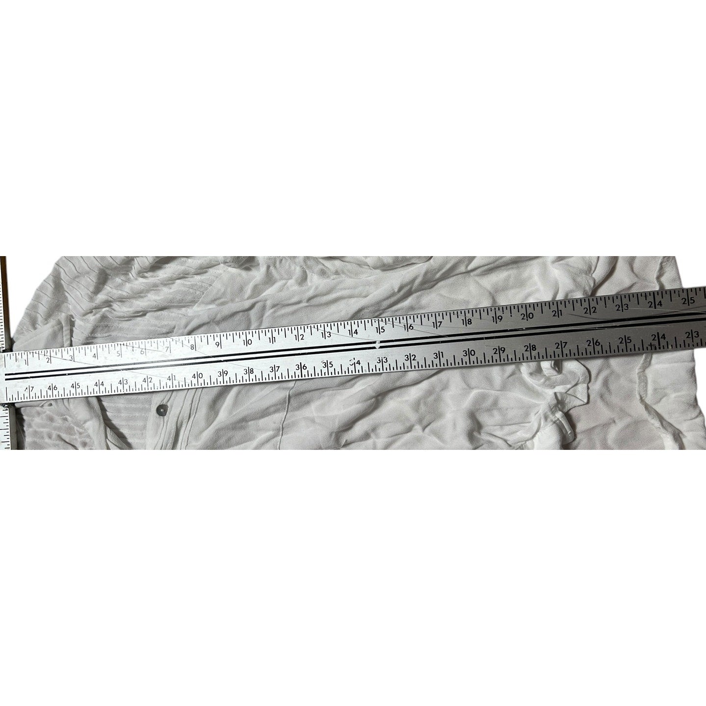 Vici Women's Shirt Wide Long Sleeve White Button Up Top Size Medium M