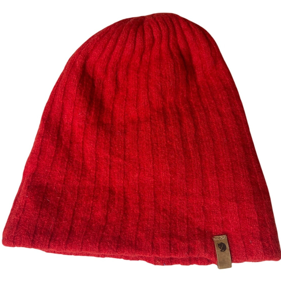 Fjall Raven Byron Hat Red Thin One Size Beanie W/ Holes