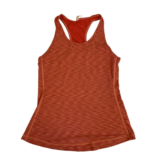 Lucy Tank Top Razor Back Women's Size S Orange And White - EUC