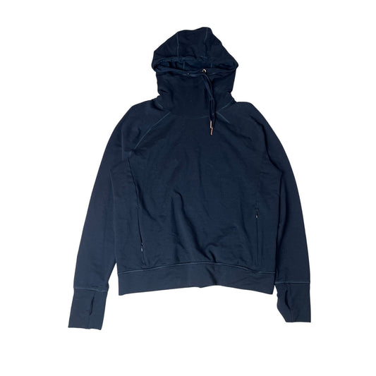 Sweaty Betty Hoodie Womens M Black Escape Luxe Fleece Pullover Funnel Neck