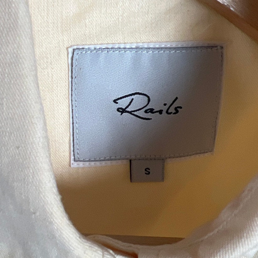 Rails Cito Button Up T-shirt Womens Essential Size Small Peach