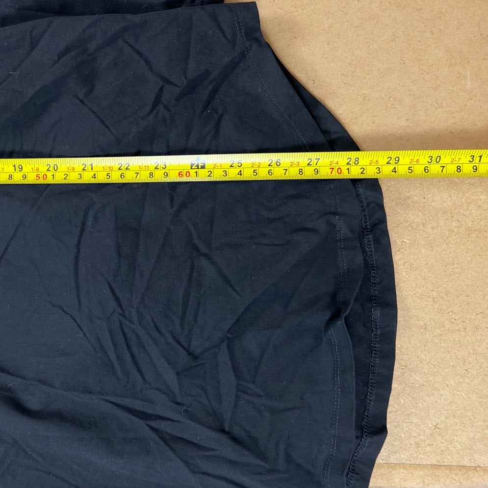 Zyia Active Men's Black Long Sleeve Henley Shirt Top Size M