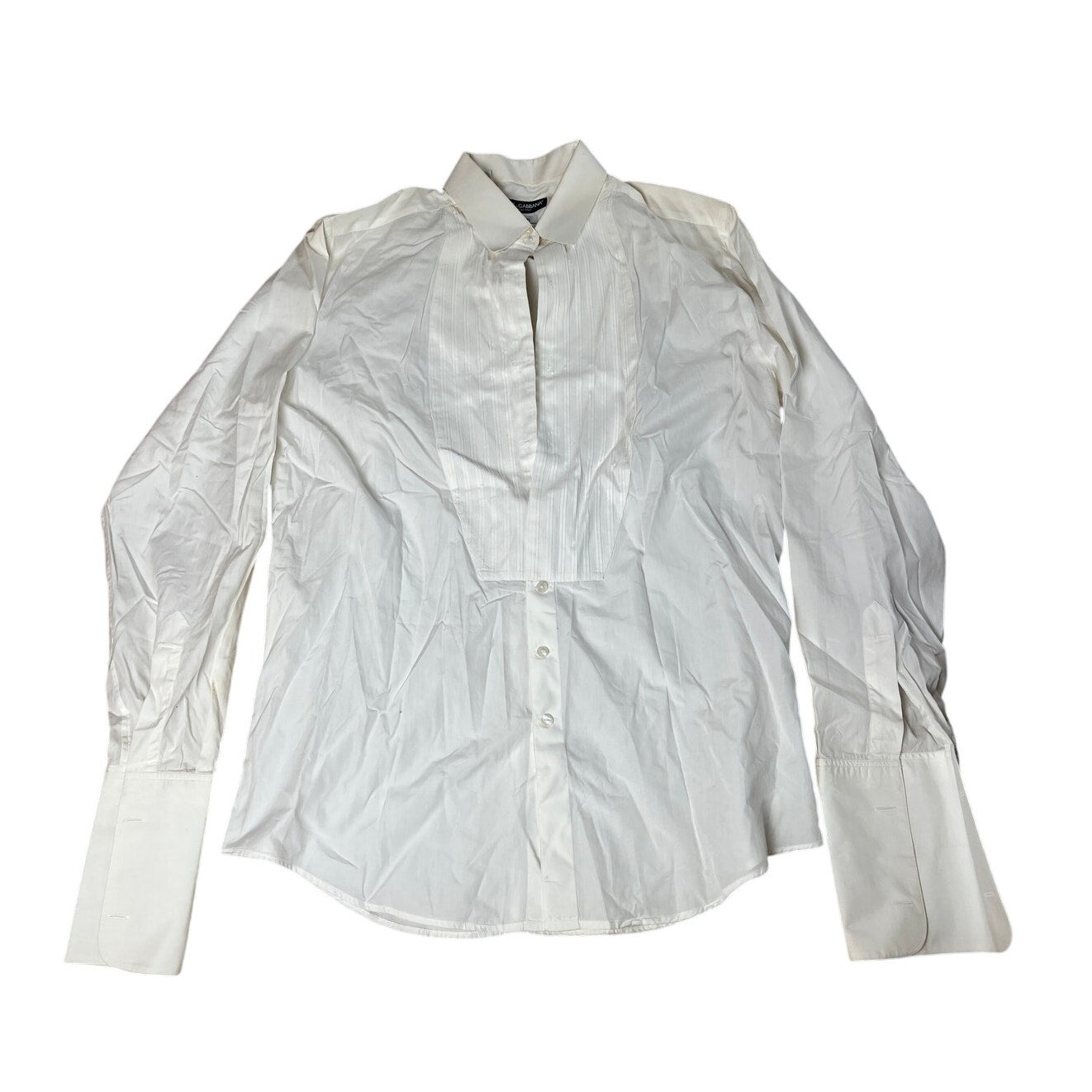 Dolce & Gabbana Martini White Tuxedo Button-Up Long Sleeve Men 40