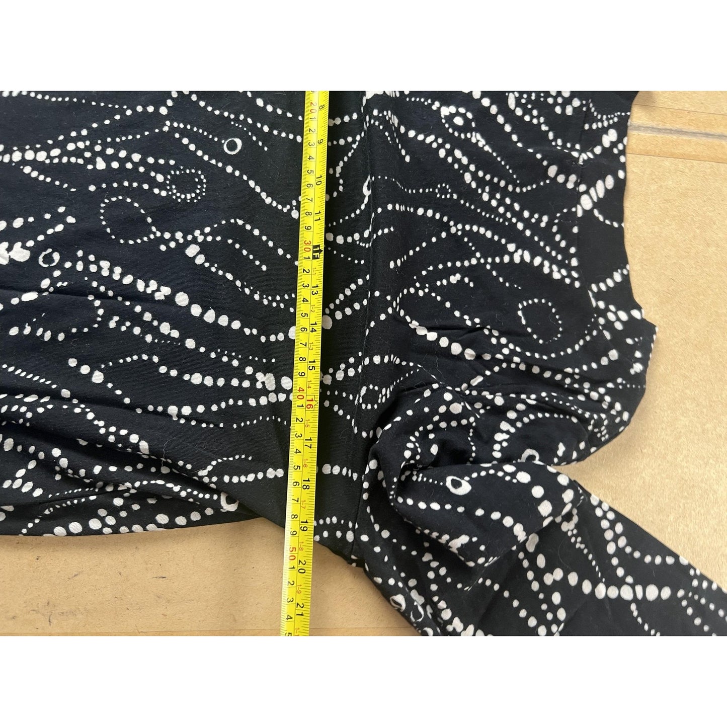 Habitat Blouse Womens M Black Tunic Collared Polka Dot Long Sleeve Lightweight