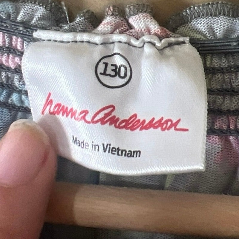 Hanna Andersson 130 Girls Bright Dress Floral Long Sleeve