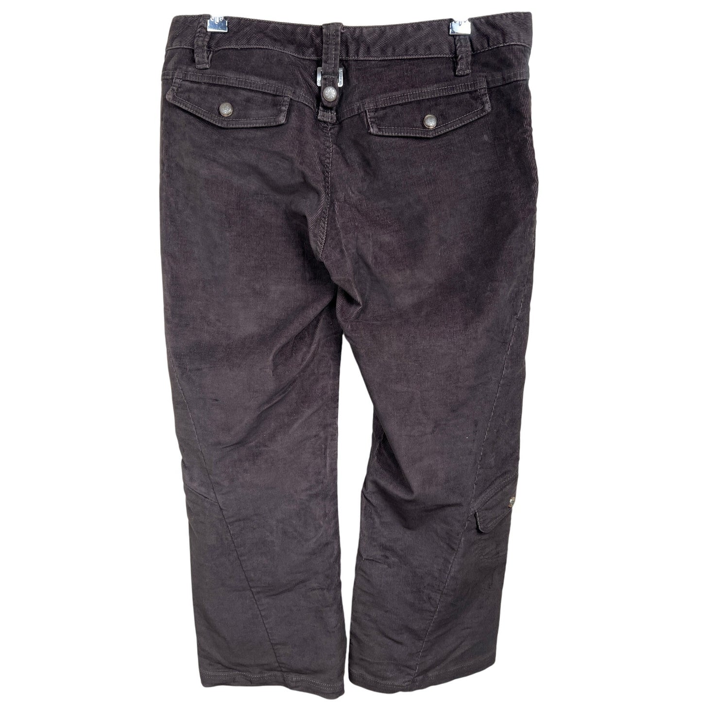 Athleta Dusty Black Corduroy Pants Trousers Women's Low Rise 10P