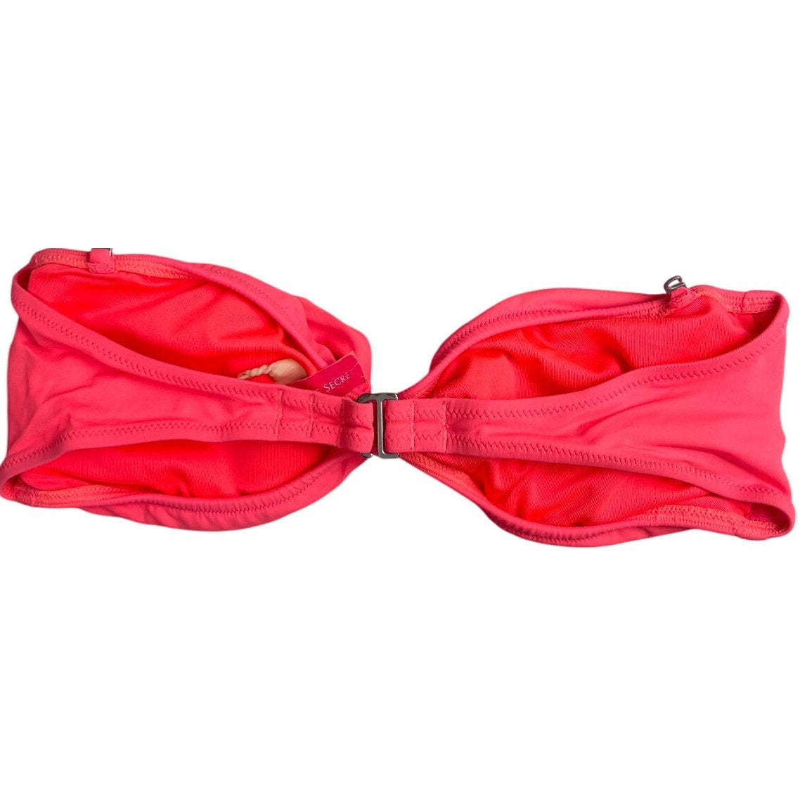 Victoria Secret Bikini Top Pink Strapless Bow Swimwear *Dimensions In picture*