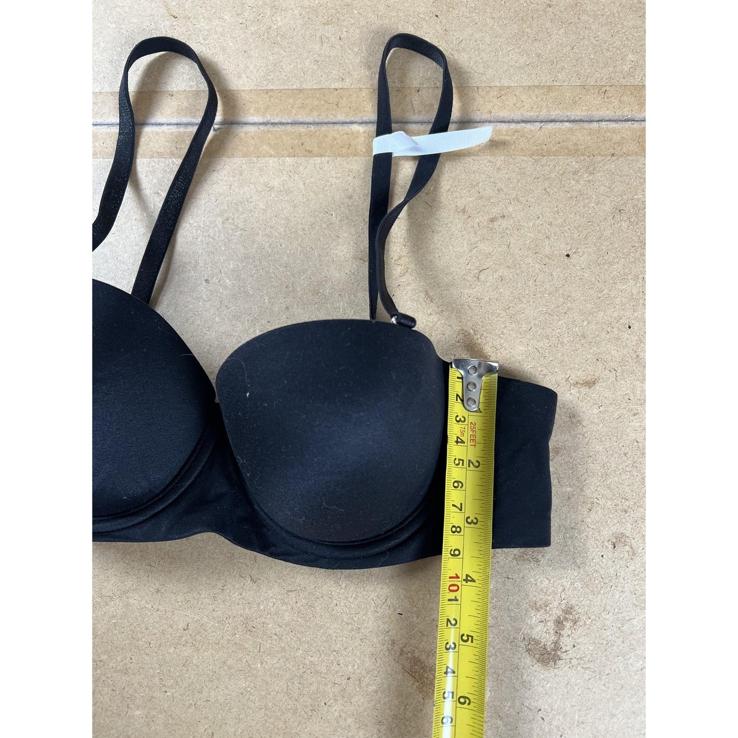 Aerie Bra Womens 32B Black T-Shirt Molded Padded Underwired Seamless Adjustable
