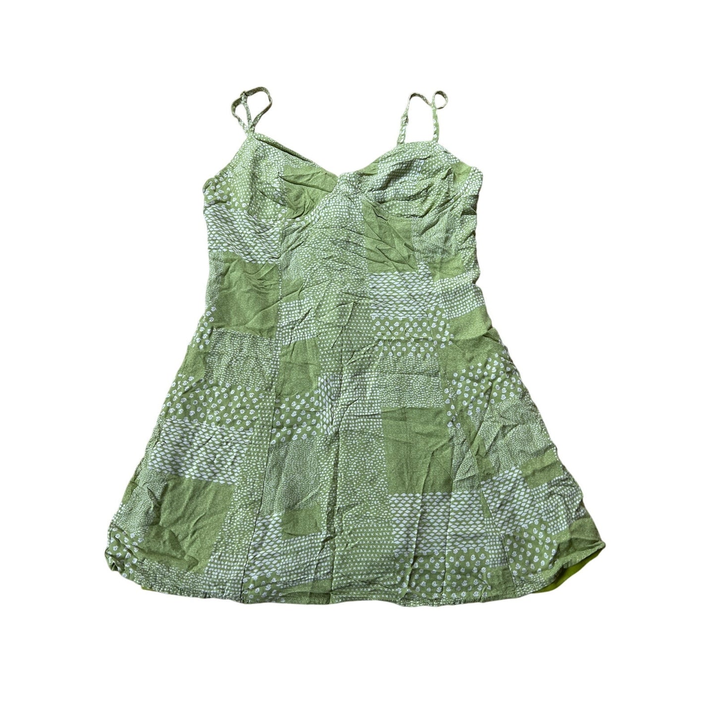 Pacsun Green Patch Dress Size S Adjustable Straps & Zipper