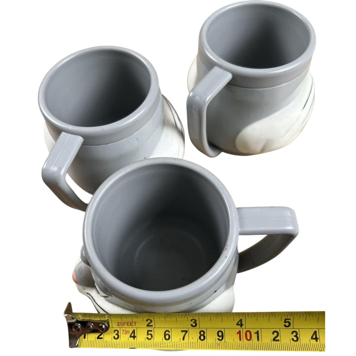 Vintage McDonalds Gray Bugs Bunny Mug Lot Of 3 Warner Bros 1992 Made In China