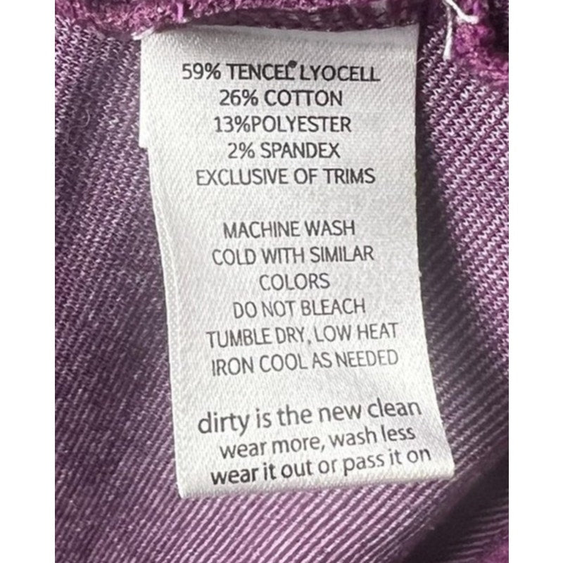 Horny Toad Dress Womens L Purple Wrap Knee Length Jersey V-Neck Empire Waist