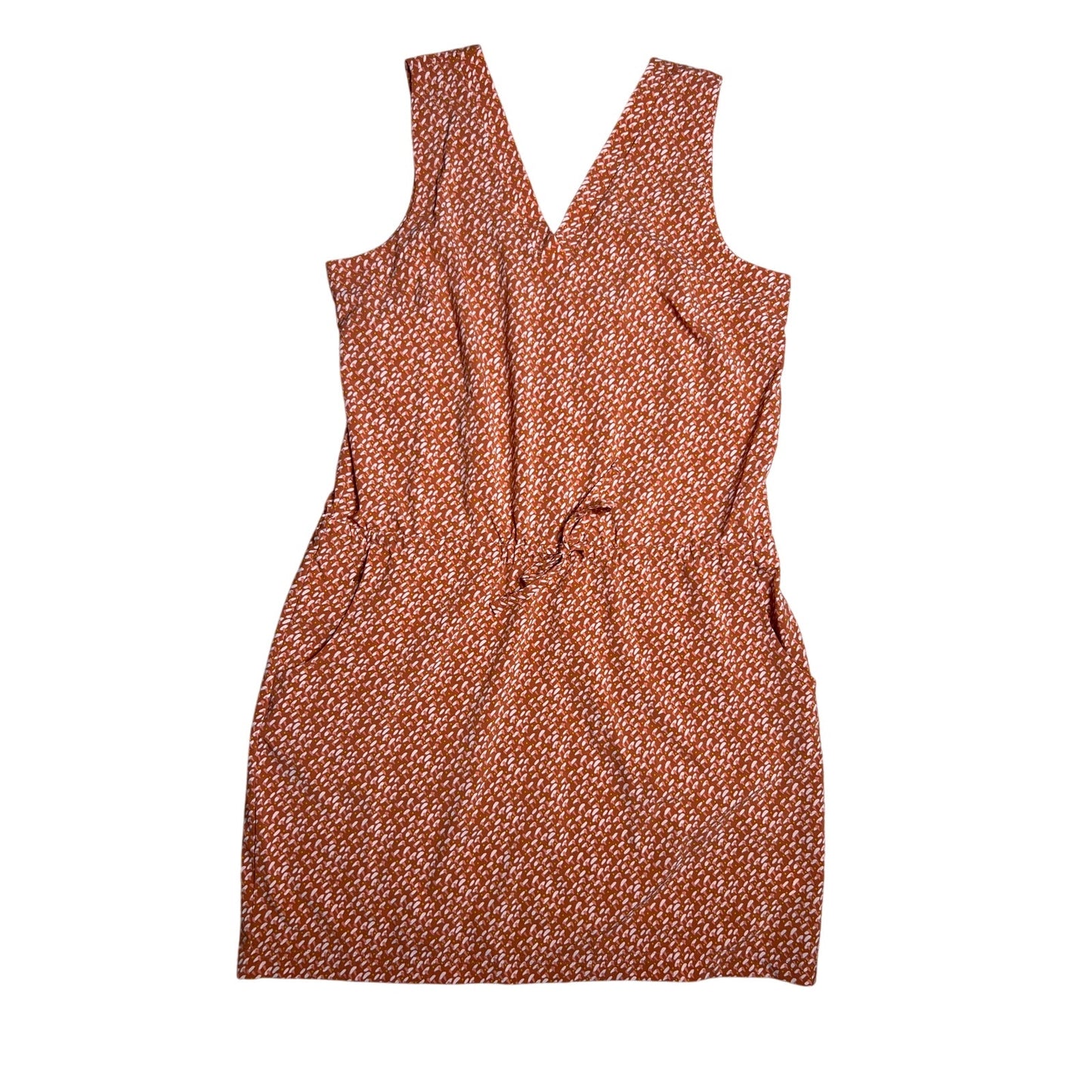 Toad & Co Orange AOP Pattern Women M Dess