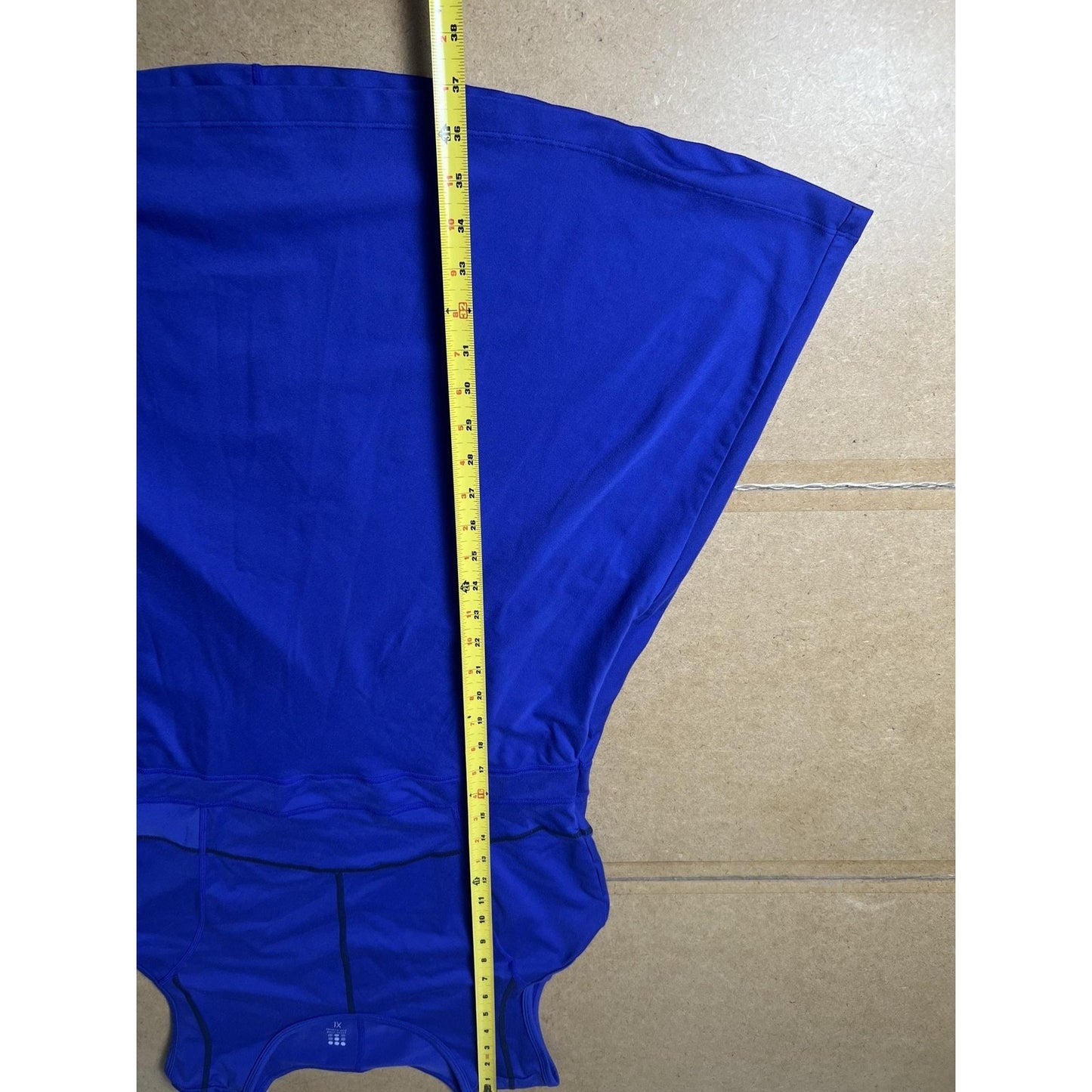 Title Nine Dress Womens XL Blue Tank Dress Fit & Flare Short Stretch Logo
