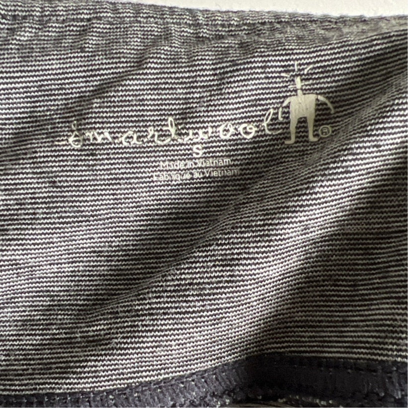 Smartwool Merino Wool Blend Gray Black Stripes Womens Size S Skirt
