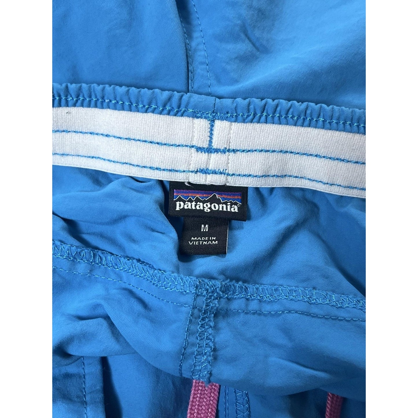 Patagonia Shorts Mens M Blue Nylon Lined Drawstring Elastic Waist Pockets