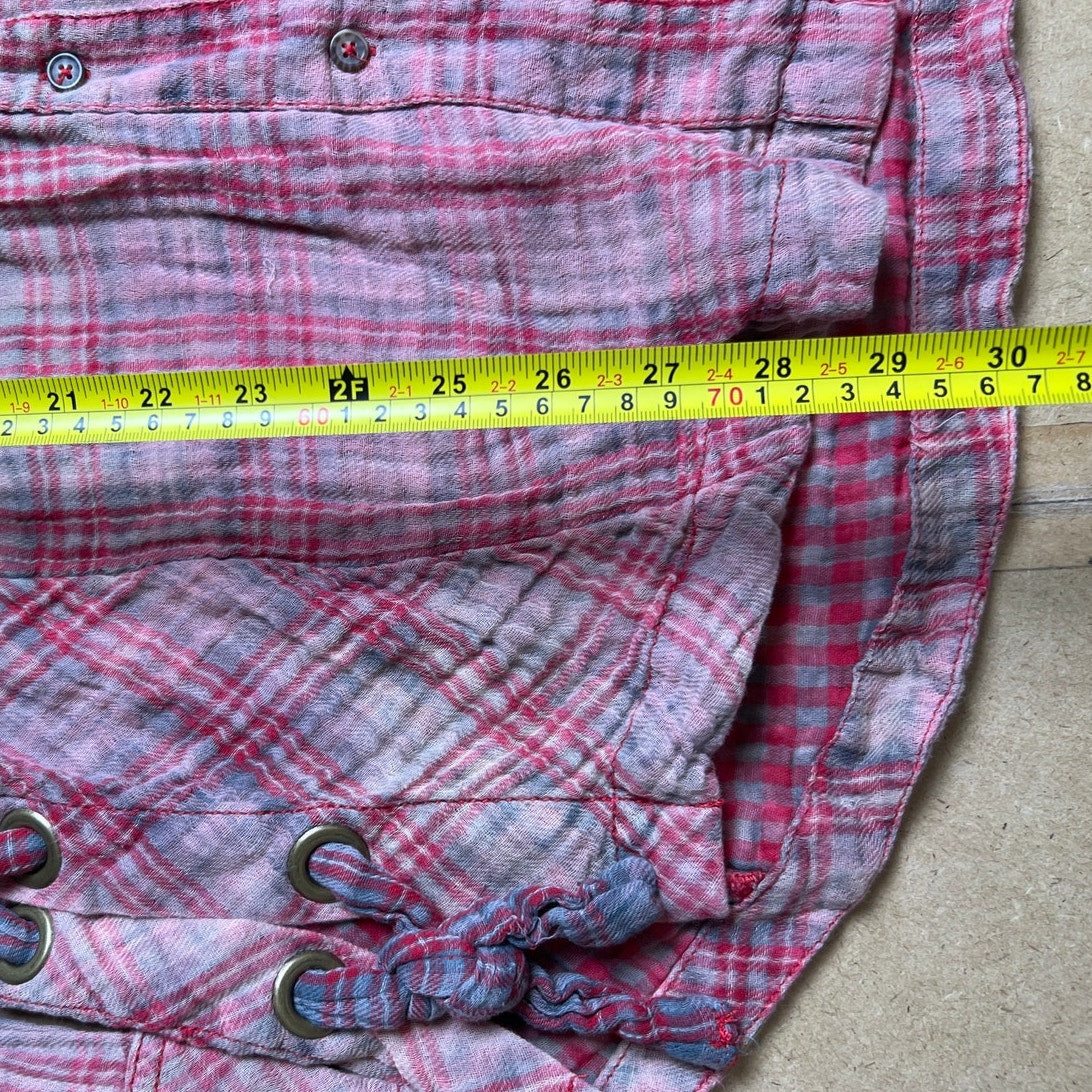 Free People Women Red Flannel Size XS