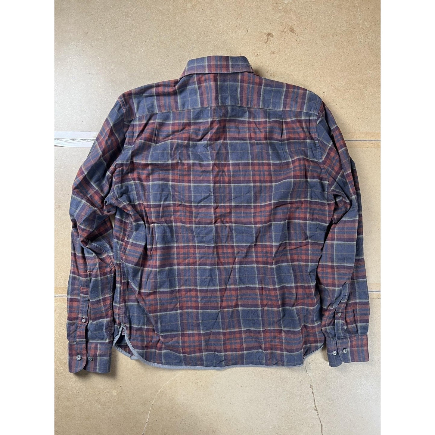 Hammer Made Shirt Mens XL Blue Plaid Long Sleeve Flannel Button Up Casual