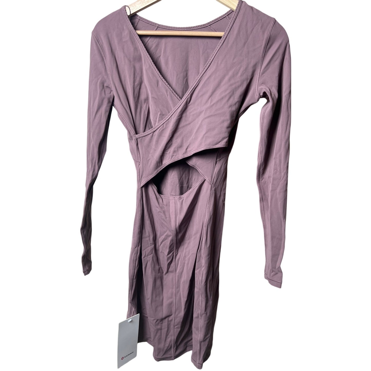 Lululemon Contour Pink Dress Contour Dress Nulu Size 4 NWT