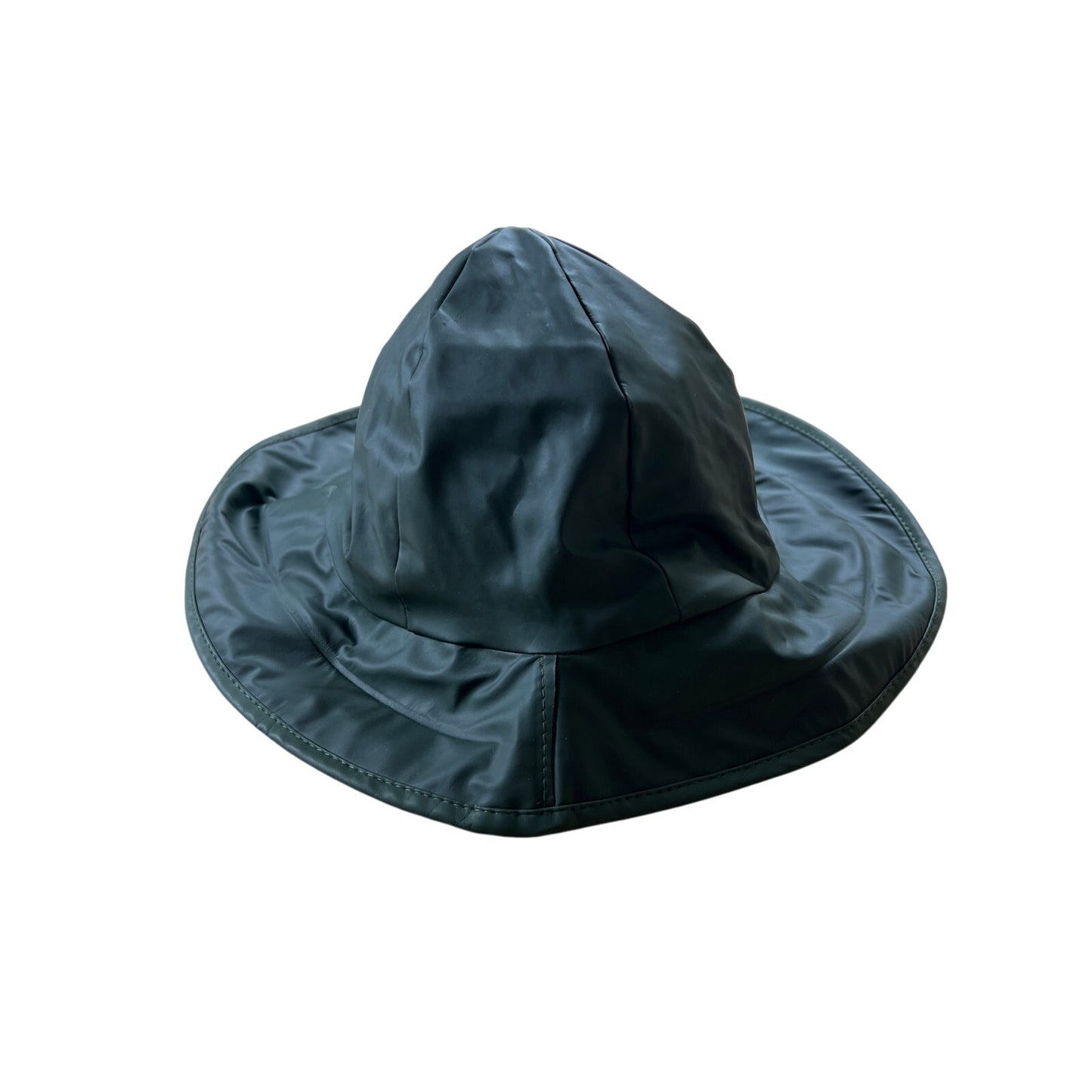 Norwegian Black Waterproof Bucket Rain Hat Size 57cm Fleece Lining Ear Flaps