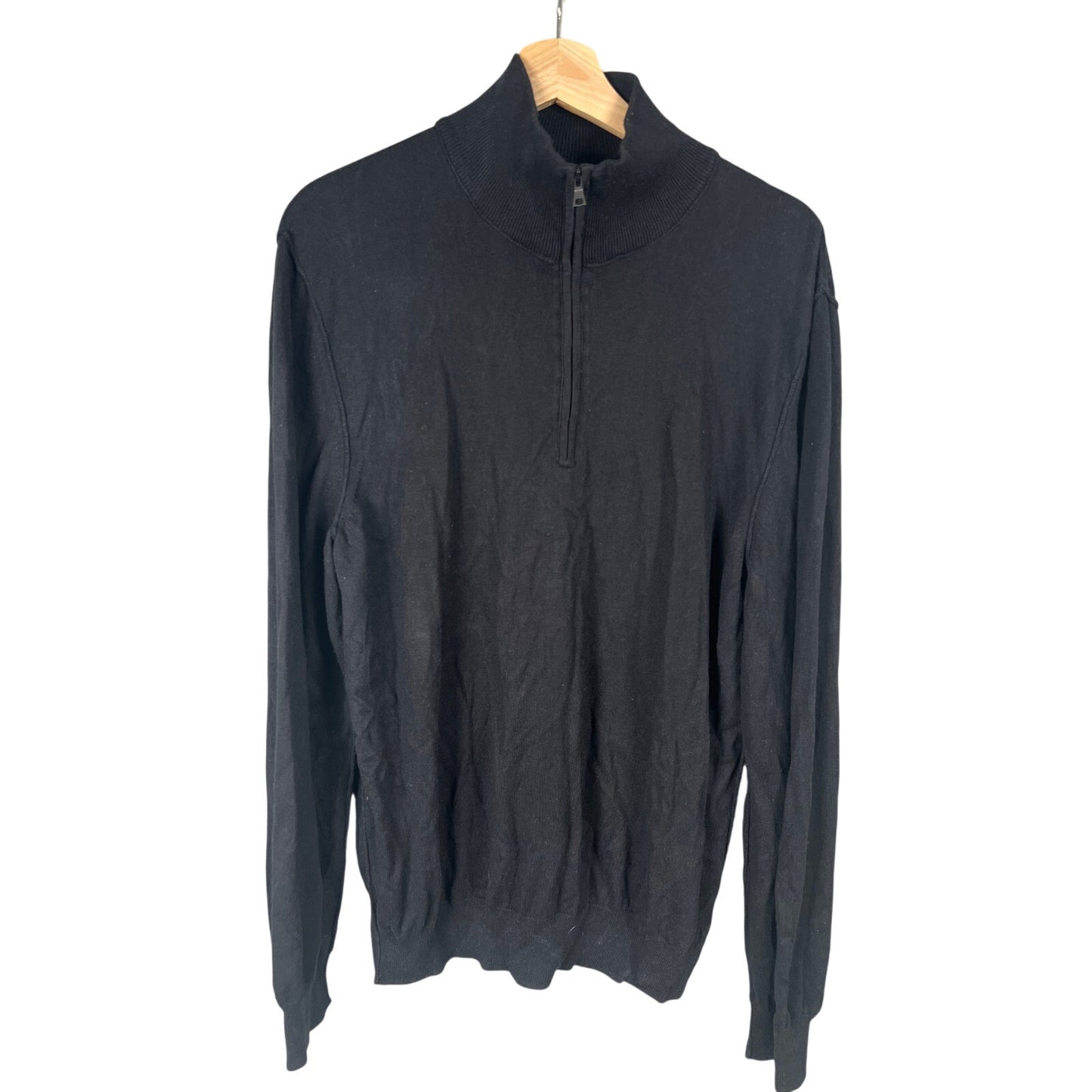 Banana Republic Silk Cashmere Size XL Pullover 1/4 Quarter Zip