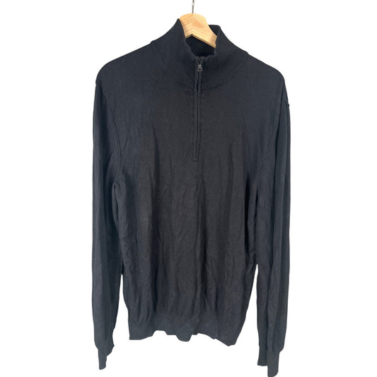 Banana Republic Silk Cashmere Size XL Pullover 1/4 Quarter Zip