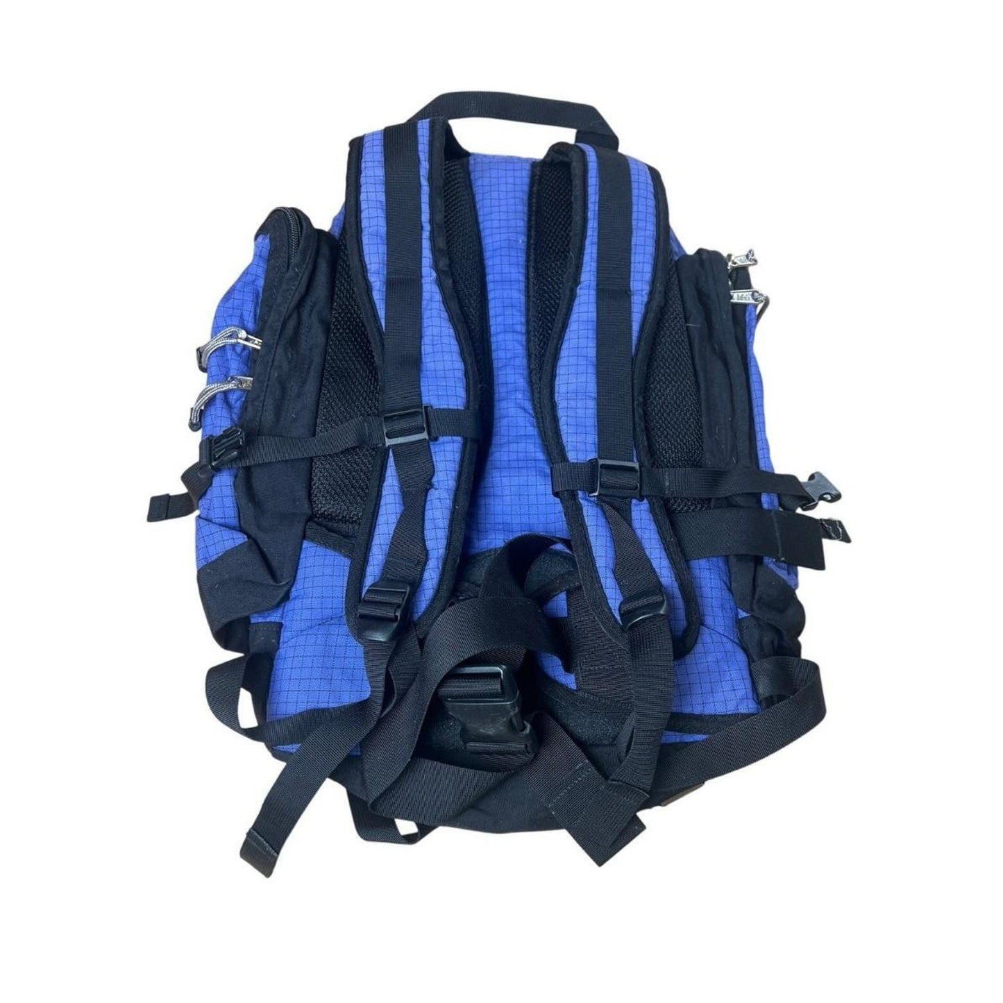 REI Alpine Hiking Backpack Blue Black Nylon Padded Hip Belt Mens One Size Travel