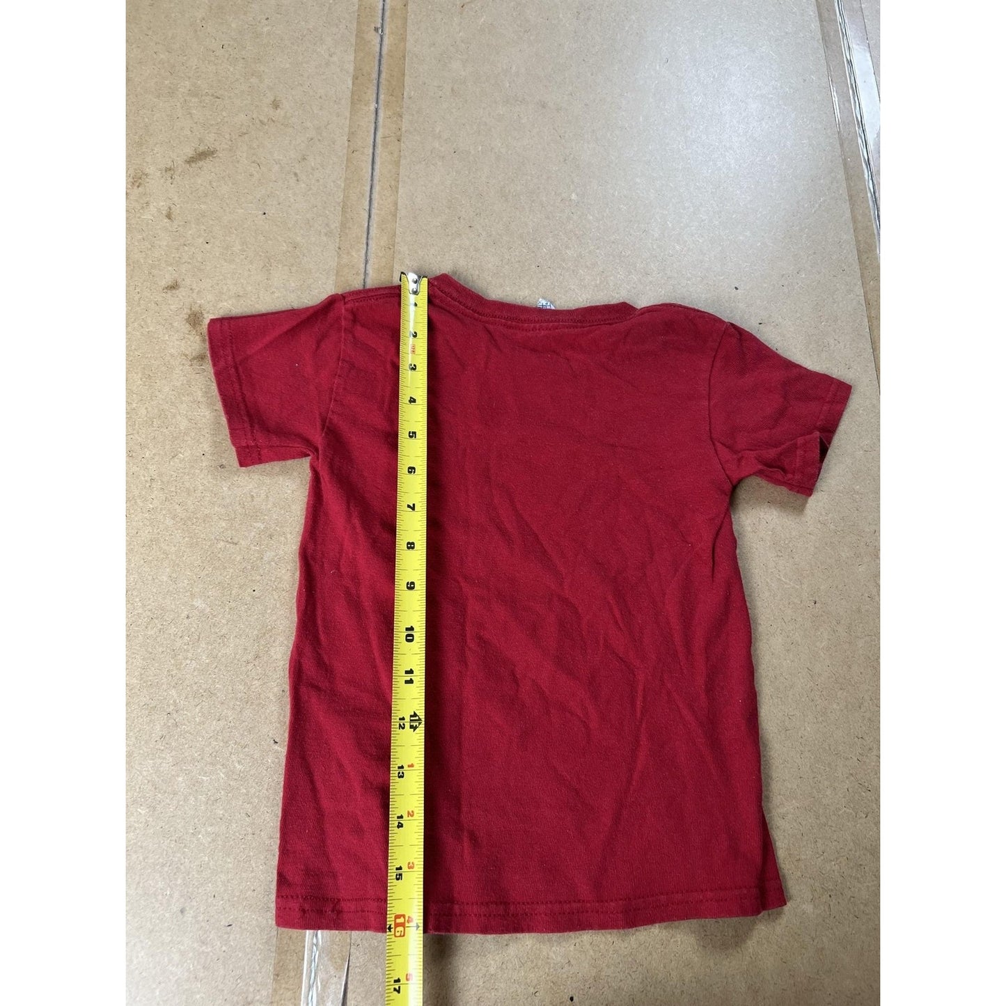 Pro Weight T-Shirt Boys XS Red Kennedy Space Center NASA Logo Graphic Print
