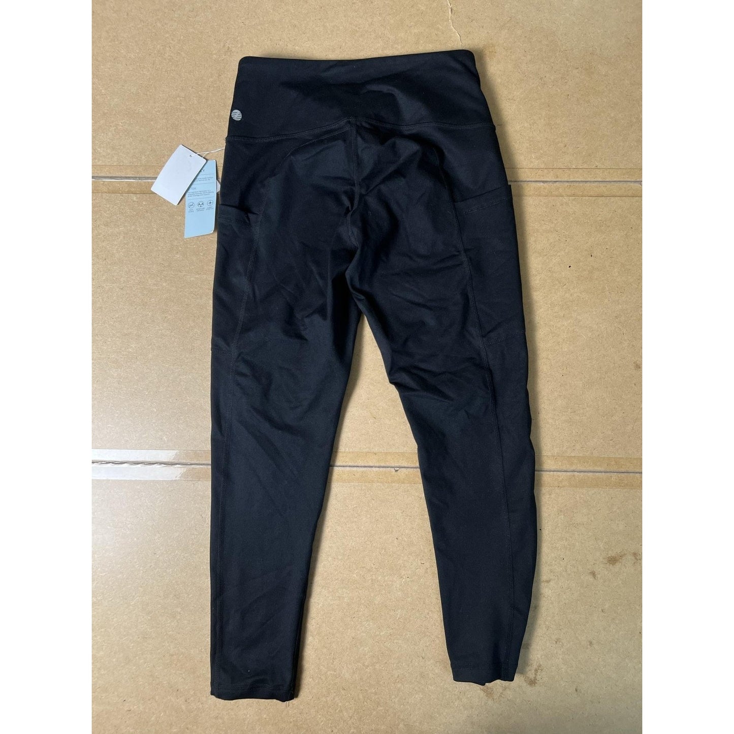 Z By Zella Leggings Womens M Black Ankle Yoga Polyester Spandex Pockets