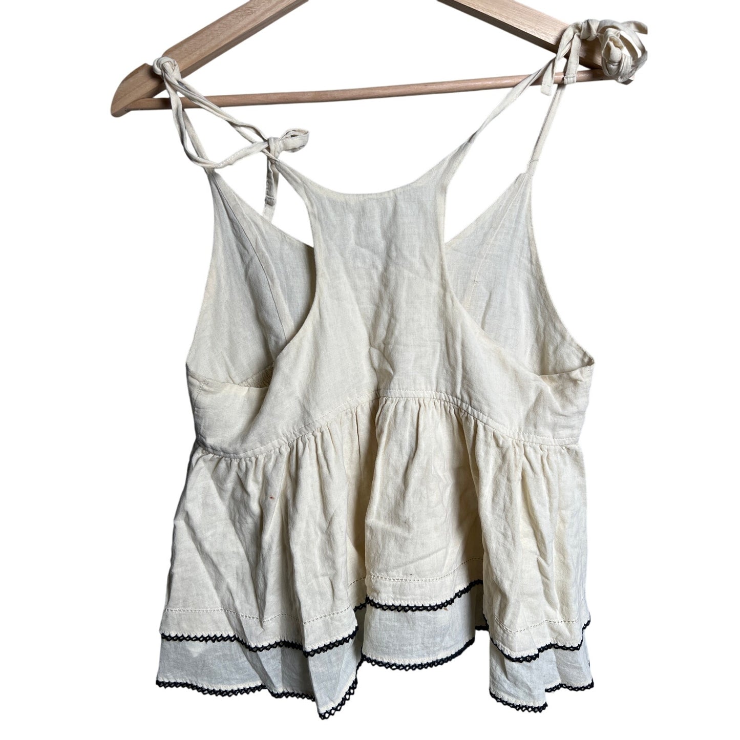 Ecote Prairie Tie-Strap Cami 100% Cotton Size S