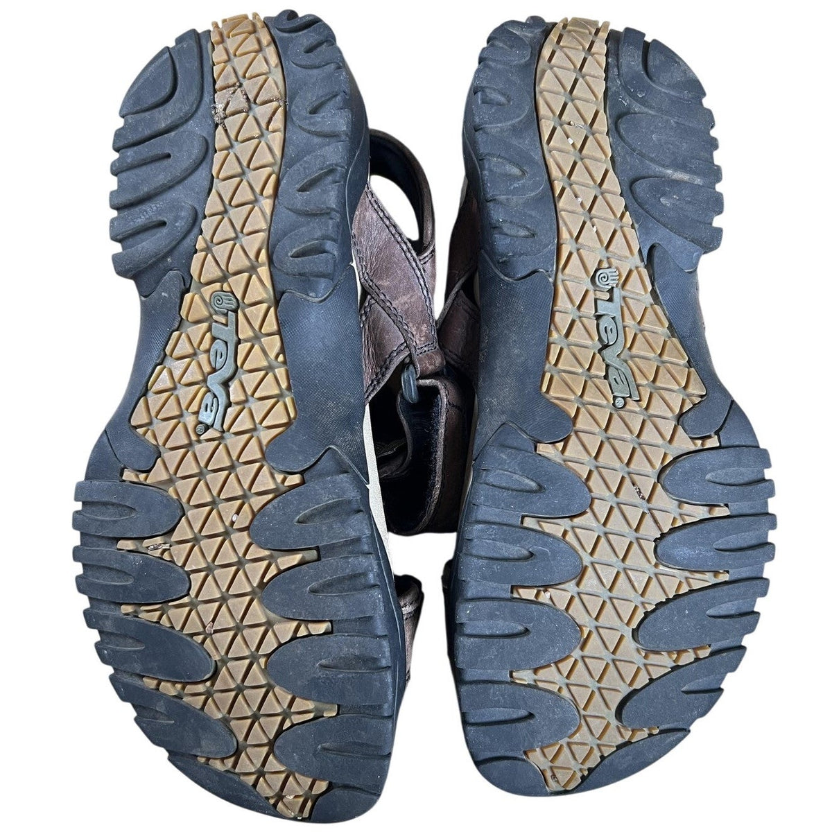 Teva Terra FI 5 Universal Sandals Mens US 12 Brown Leather Outdoor Shoes