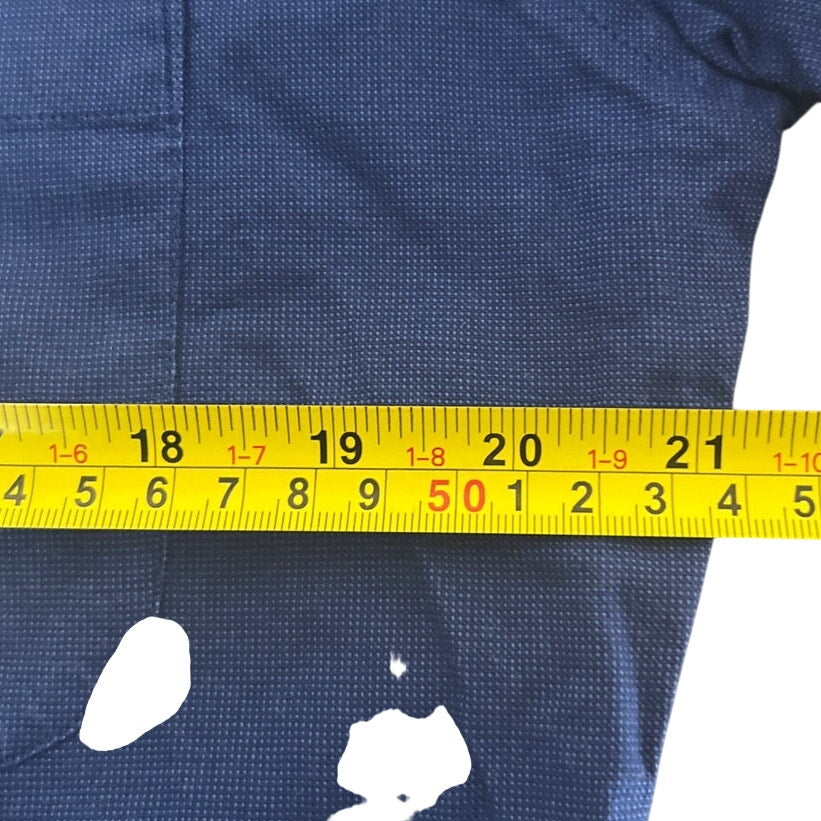 KMJ Large Cameron Game Day Blue Button Down