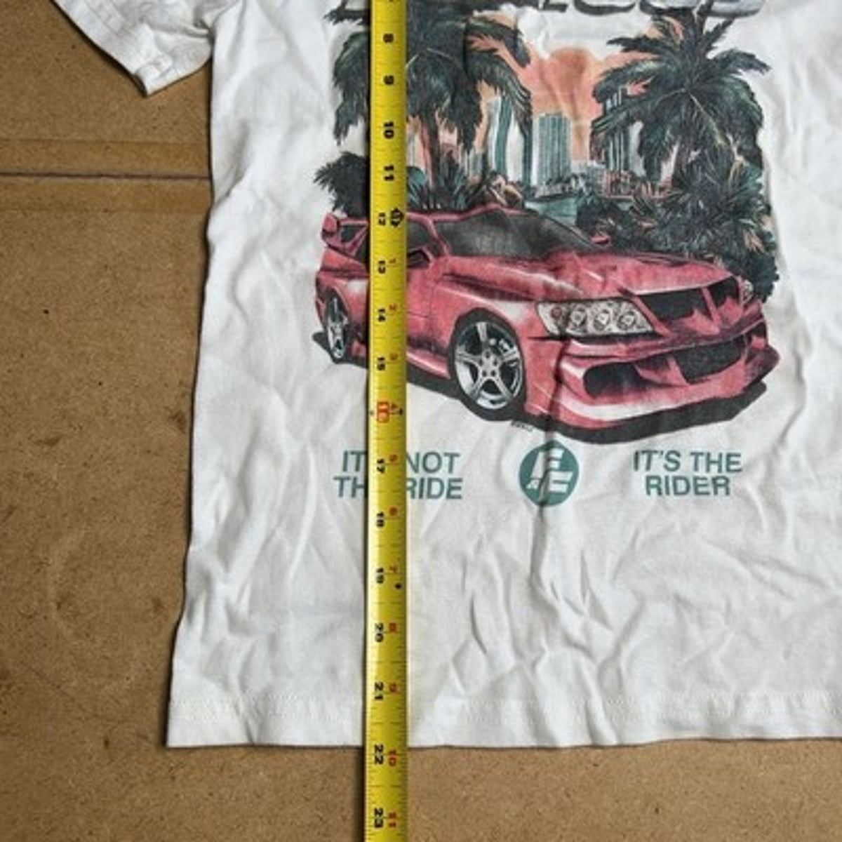 Abercrombie Kids Shirt Teens L White Crew Neck Tagless Fast & Furious Graphic
