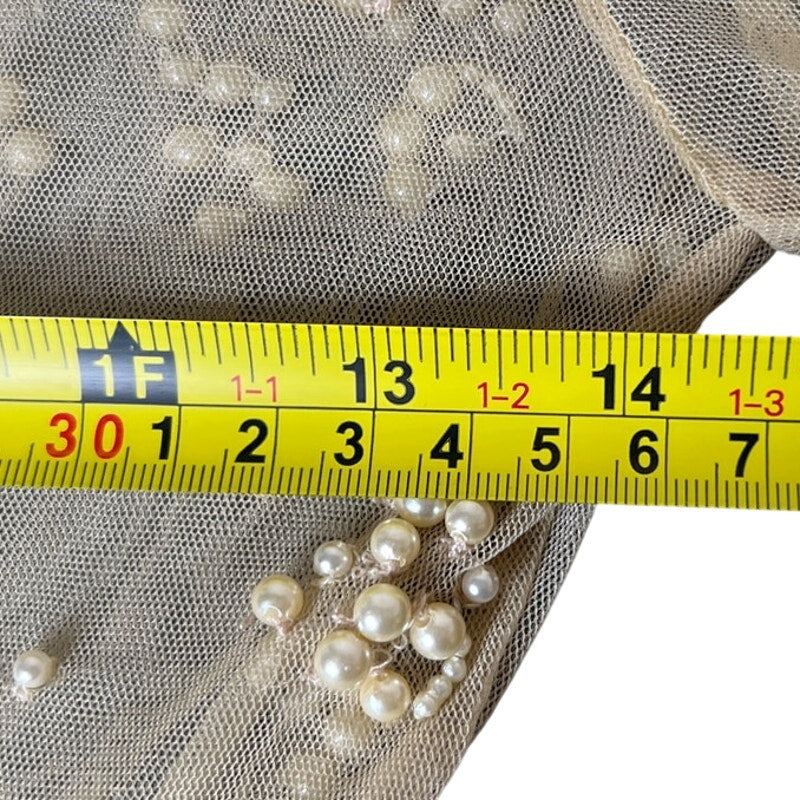 Free People XS Intimately Free People Embellished Pearl Bodysuit