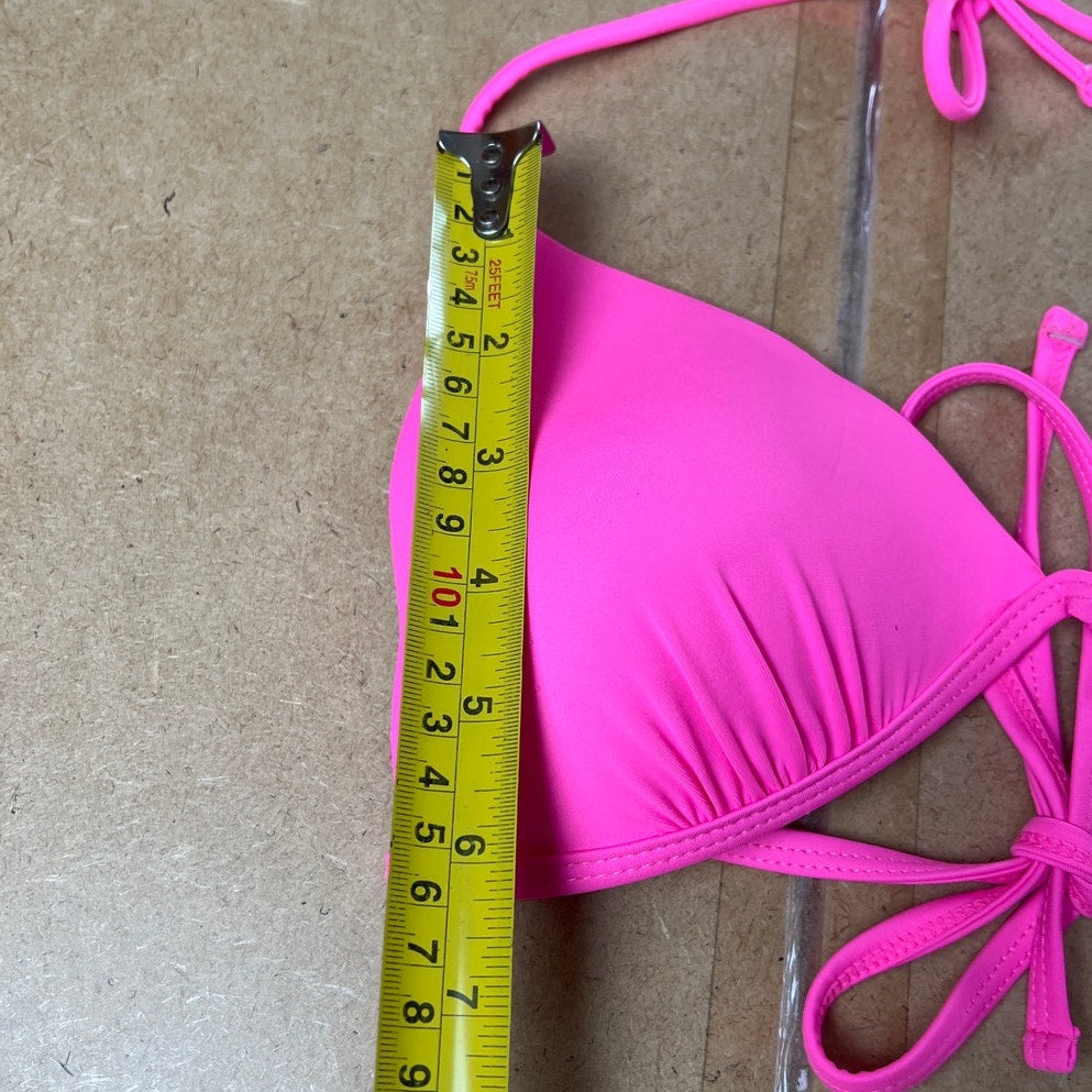 Y2K Ocean Pacific Hot Pink Bikini Top Size M
