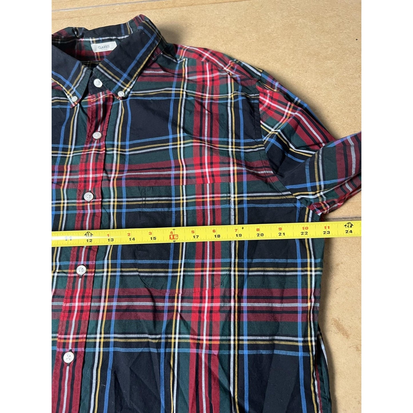 J.CREW Shirt Mens XL Multicolor Plaid Long Sleeve Button Down Classic Fit