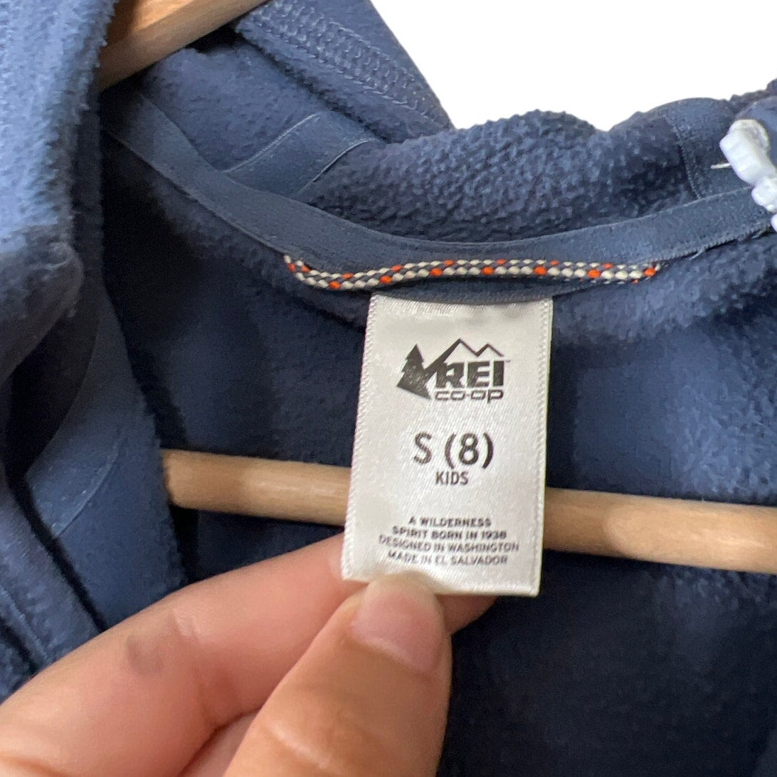 REI Co-Op Size Small Toddler Blue Hoodie Zip Up Kids